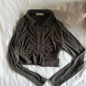 Stylish Button Down Shirt in Gray